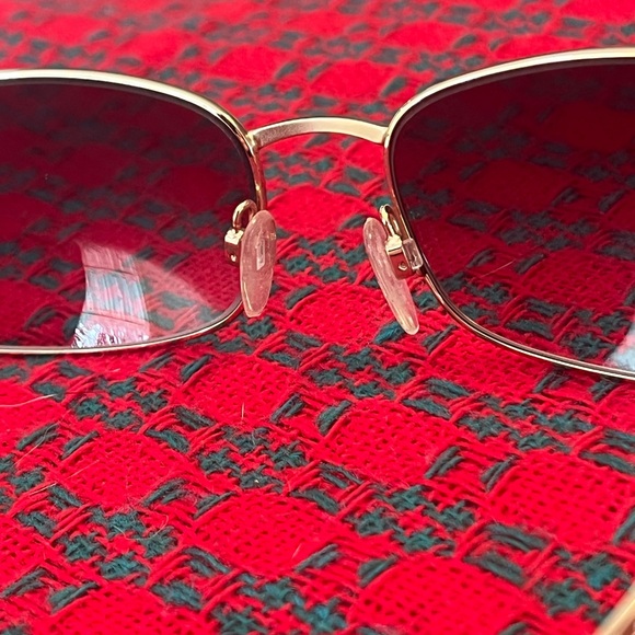 Caviar Champagne Series 6127 Gold Bow Women's Sunglasses - Picture 9 of 12